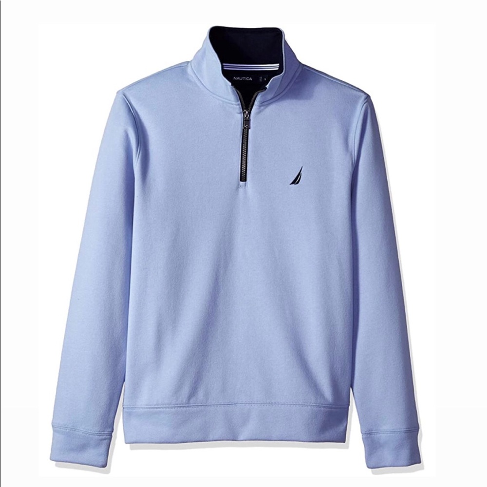 Nautica 1/4 Zip Fleece Sweatshirt - Picture 1 of 6